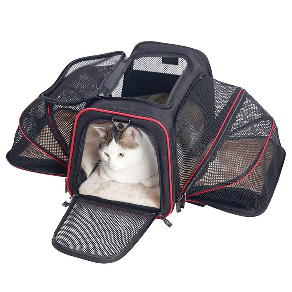 Portable Foldable Pet Carrier Bag: Breathable and Safe Travel Handbag for Cats and Dogs