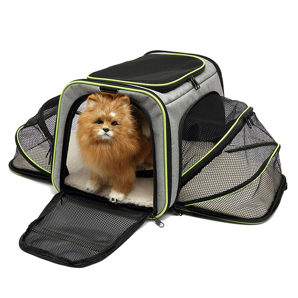 Portable Foldable Pet Carrier Bag: Breathable and Safe Travel Handbag for Cats and Dogs