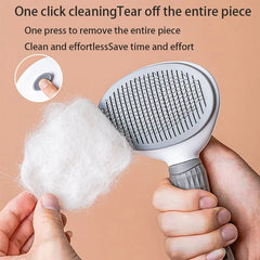 Pet Hair Removal Comb: Slicker Brush for Cats & Dogs - Ultimate Grooming Tool