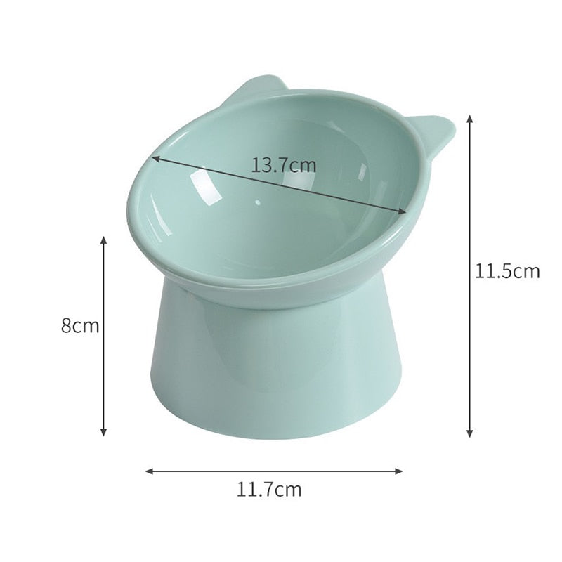 Pet Feeder Bowl, Cat/Dog Bowl 45° Neck Protector.