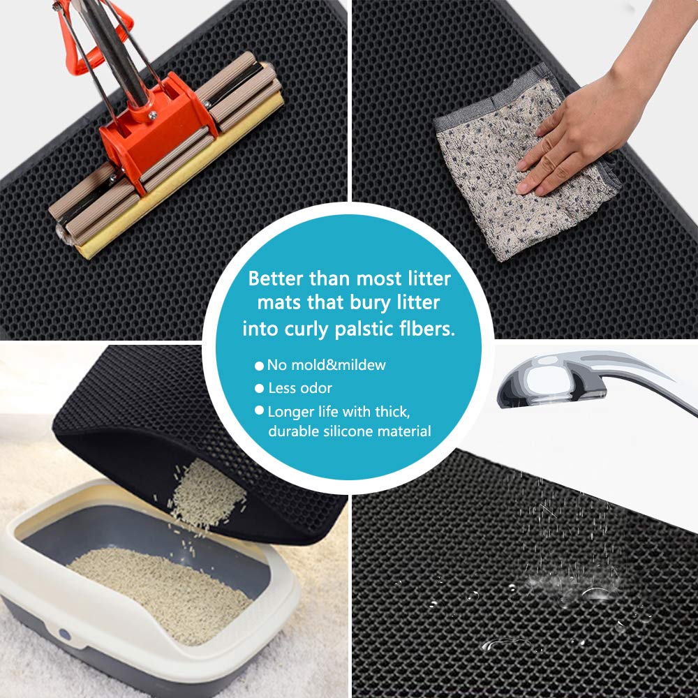 Cat Litter Mat with Double Layer of Waterproof
