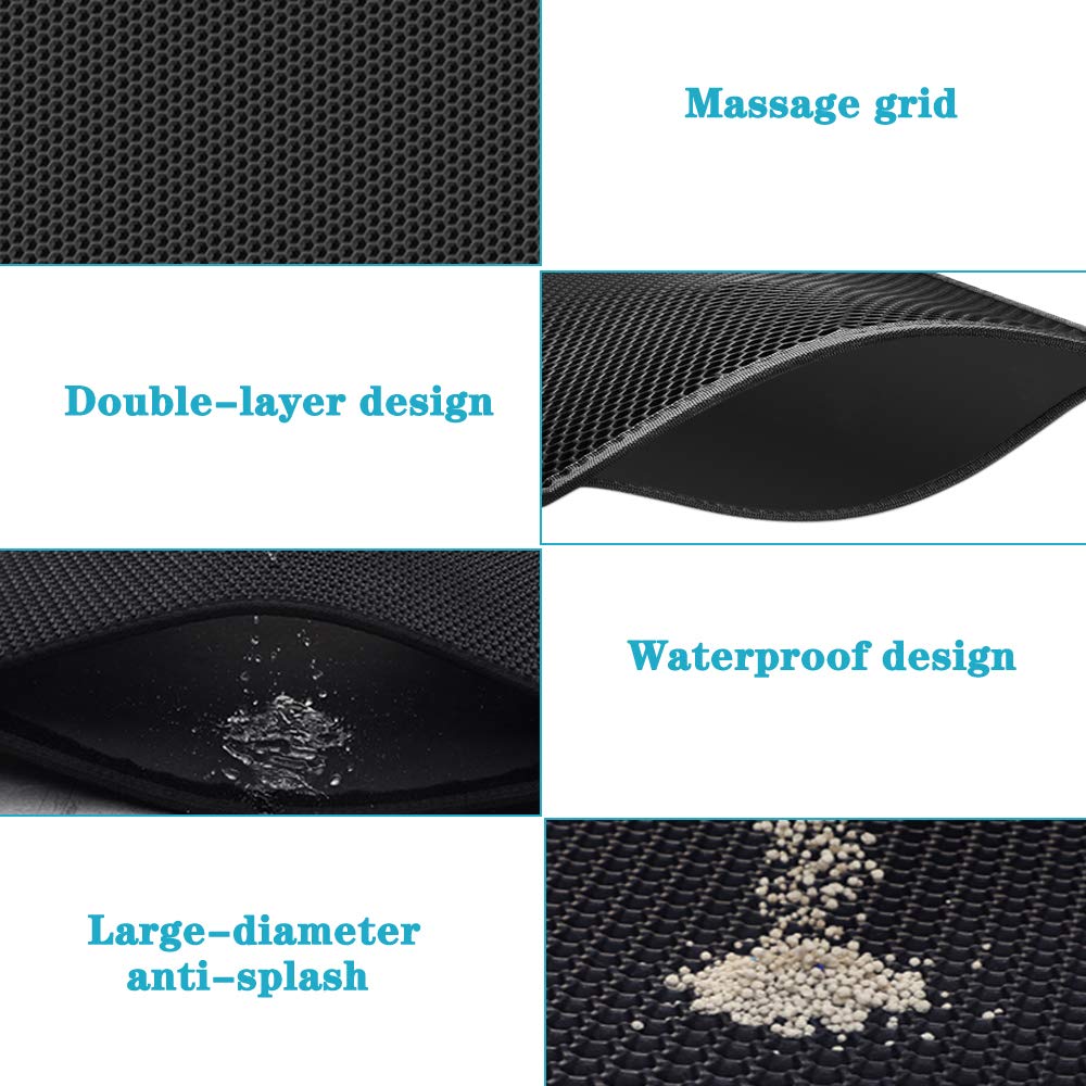 Cat Litter Mat with Double Layer of Waterproof