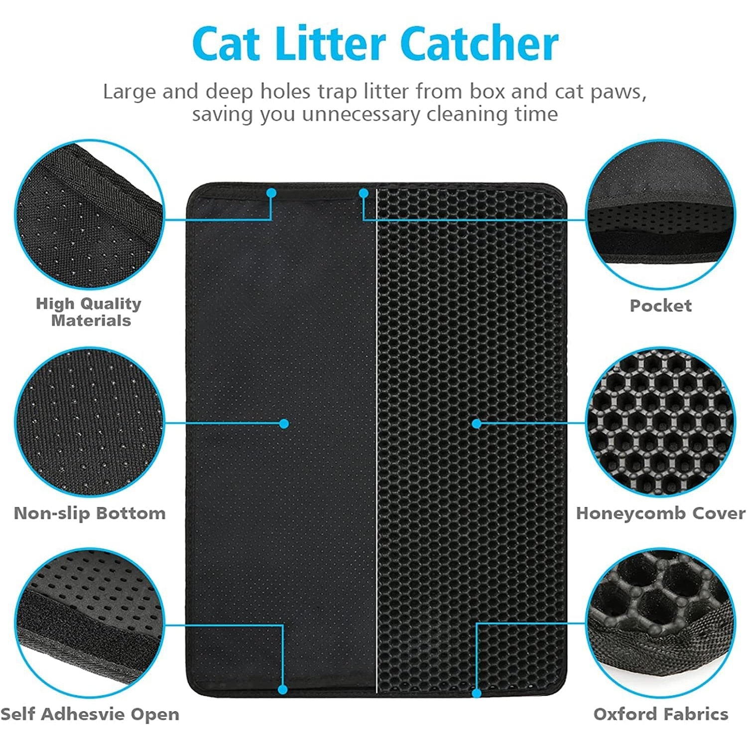 Waterproof Cat Litter Mat Double Layer