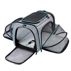 Portable Foldable Pet Carrier Bag: Breathable and Safe Travel Handbag for Cats and Dogs